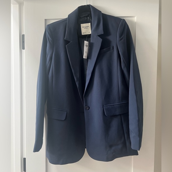 Abercrombie & Fitch Women’s Blazer - Navy Blue - Picture 1 of 2